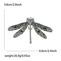 Oversized Filigree Dragonfly Brooch in Four Crystal Colorways view 7