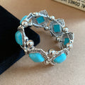 Silver Diamond Resin Stone Stretch Bracelet 4 Colors view 7