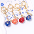 Rhinestone Fortune Bag Keychain Fu Charm Gold Clasp Four Colors view 2