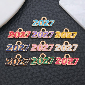 Colorful Number Metal Charms with 46 Listed Options