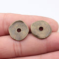 Wavy Disc Spacer Beads in Three Antique Metal Finishes view 6
