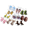 Acrylic Double-Sided Cute Animal Print Earrings 10 Styles view 5