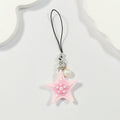 Pastel Starfish and Pearl Phone Strap Charms in Seven Color Options view 5