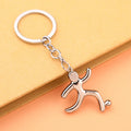 Metal Sports Figure Keychains in Six Motifs and Two Tones view 8