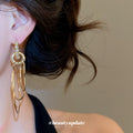 Gold Tone Concentric Hoop Ear Cuffs Fashion Jewelry view 3