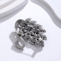Silver Tone Swan Crystal Four Designs Metal Brooch Pin view 3