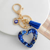 Blue Heart Eye Charm