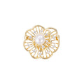 Gold Tone Silver Tone Camellia Six Designs Metal Brooch Pin view 5