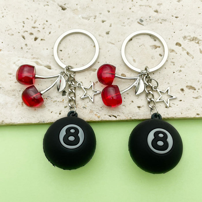 Cherry Charm Keychains in 11 Pictured Variations for Bags and Keys