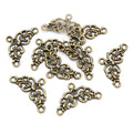 Three Loop Floral Scroll Connectors in Two Antique Finishes view 6