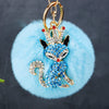 Blue-Fox Sky-Blue-Pom