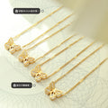 Gold Butterfly Zircon Pendant Necklace Clear Crystal Wings view 2