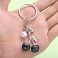 Cherry Charm Keychains in 4 Pictured Variations for Bags and Keys view 2