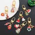 Seven Christmas Character Metal Clasp Keychain Designs view 3