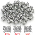 Three Shape Double Layer Metal Bead Caps Jewelry Findings view 11