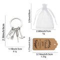 Metal Tool Keychain With Dad Ruler, Wrench, Screwdriver And Hammer view 2