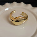 Five Broad Polished Open Cuffs With Smooth Twisted Or Wavy Profiles view 7