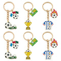 Trophy Shoe or Jersey Soccer Theme Keychains with Metal Hardware view 5