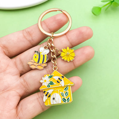Image 1 showing a hand holding two key chains.