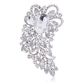 Orange Flower Crystal Eight Designs Metal Brooch Pin view 6
