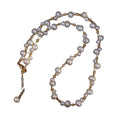 Double Strand Pearl And Gold Tone Chain Necklace Pendant Jewelry view 5