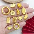 Yellow Lucky Bag and Pixiu Metal Charms with 16 Listed Options view 2