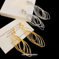 Layered Open Leaf Ear Clips in Gold and Silver Tone Finishes view 4