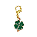 Enamel Four Leaf Clover Charm Gold Lobster Clasp Seven Colors view 10