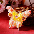 Rose-Covered Butterfly Keychains in Nine Color Combinations view 7