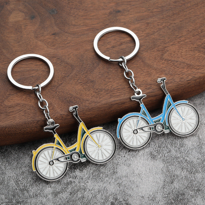 Metal Bicycle Keychain Fashion Gift for Students and Cyclists