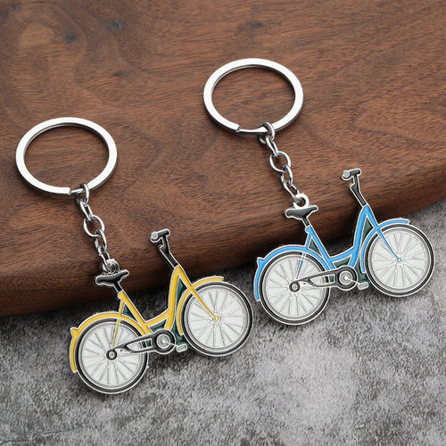 Metal Bicycle Keychain Fashion Gift for Students and Cyclists