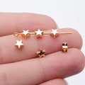 Five-Point Star Spacer Beads in 4 Finishes for Jewelry Making view 7