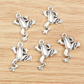 Antique Silver Frog Charms With Raised Body Detail view 3