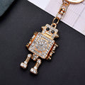 Robot and Novelty Jeweled Keychains in Fifteen Pictured Designs view 3