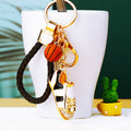 Basketball Shoe Keychains with Braided Loops and Two Loop Only Options view 3