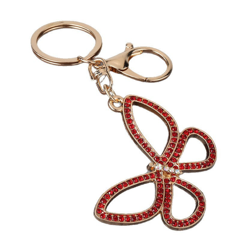 Butterfly Metal Keychain Purse Charm Gift for Car Keys