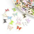 Crystal Enamel Butterfly Charms in Seven Colors and Two Tones view 1