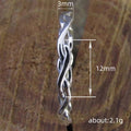 Silver Tone Braided Openwork Band Ring with Dark Details view 4