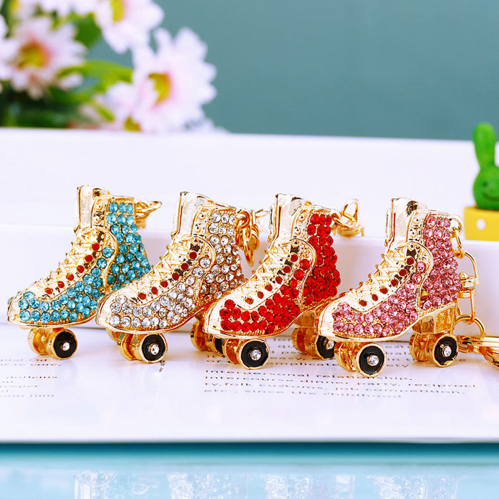 Crystal Roller Skate Keychains in Four Colors plus Assorted Color Option