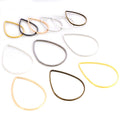 Open Teardrop Earring Frames in Two Sizes and Seven Finishes view 3