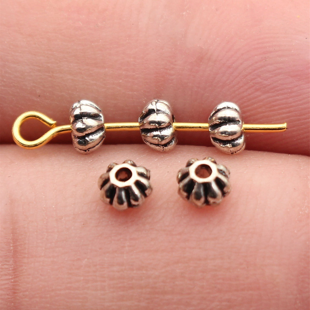 Antique Silver Zinc Alloy Garlic Shape Spacer Beads for Bracelet Jewelry Making