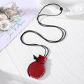 Leather Mini Pouch Cord Necklaces Vase Bag 6 Styles view 2