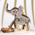 Elephant Rhinestone Enamel Keychain Gold Tone 3 Colors view 8