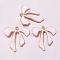 Enamel Bow Charms With Gold Tone Edges in Six Colors and Mix view 11
