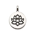 Alloy Antique Silver Yoga Lotus Metal Charms with 12 Listed Options view 11