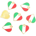 Heart Flag Enamel Charms Featuring Ten National Designs view 8