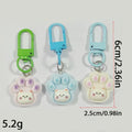 Random Resin Cat Paw Lobster-Clasp Charm with Colored Hardware view 4