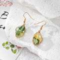 Wire Wrapped Irregular Gradient Resin Drop Earrings 5 Colors view 3