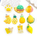 Yellow Pineapple and Shell Shell Charms with 11 Listed Options view 3