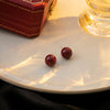Burgundy 12mm Studs